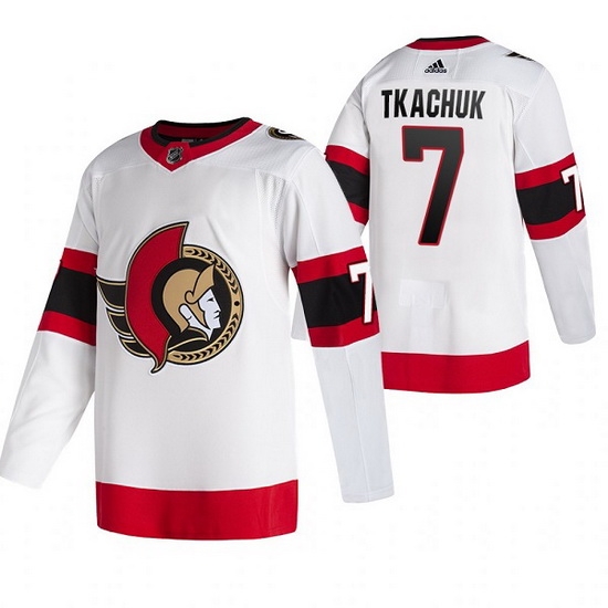 Men Ottawa Senators 7 Brady Tkachuk White Stitched jersey Men Ottawa Senators 7 Brady Tkachuk White Stitched jersey