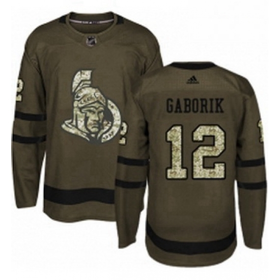 Mens Adidas Ottawa Senators 12 Marian Gaborik Authentic Green Salute to Service NHL Jersey Mens Adidas Ottawa Senators 12 Marian Gaborik Authentic Green Salute to Service NHL Jersey