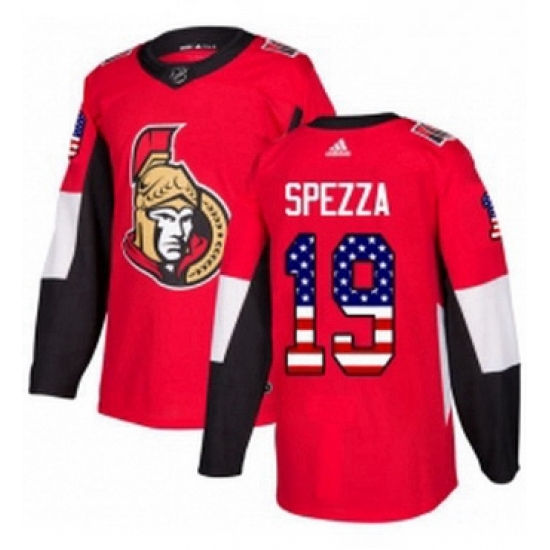 Mens Adidas Ottawa Senators 19 Jason Spezza Authentic Red USA Flag Fashion NHL Jersey Mens Adidas Ottawa Senators 19 Jason Spezza Authentic Red USA Flag Fashion NHL Jersey