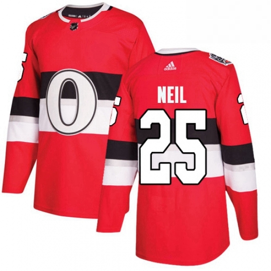 Mens Adidas Ottawa Senators 25 Chris Neil Authentic Red 2017 100 Classic NHL Jersey Mens Adidas Ottawa Senators 25 Chris Neil Authentic Red 2017 100 Classic NHL Jersey