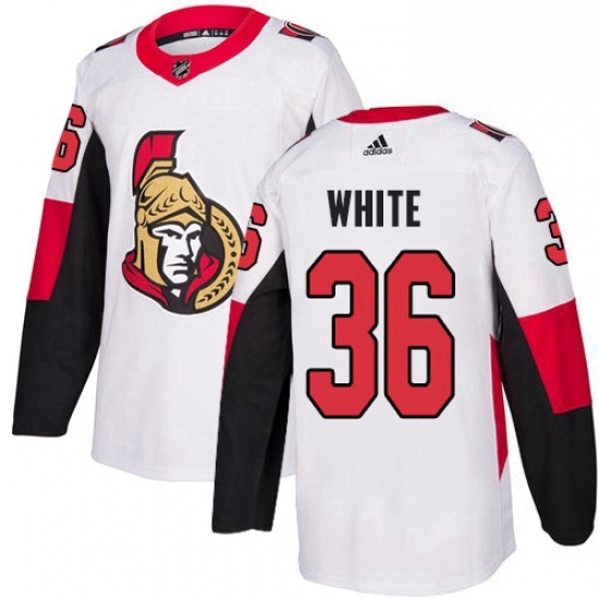 Mens Adidas Ottawa Senators 36 Colin White White Road Authentic Stitched NHL Jersey Mens Adidas Ottawa Senators 36 Colin White White Road Authentic Stitched NHL Jersey