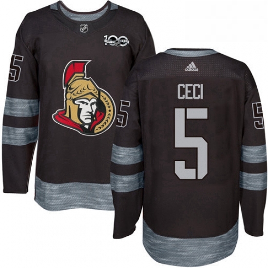 Mens Adidas Ottawa Senators 5 Cody Ceci Authentic Black 1917 2017 100th Anniversary NHL Jersey Mens Adidas Ottawa Senators 5 Cody Ceci Authentic Black 1917 2017 100th Anniversary NHL Jersey