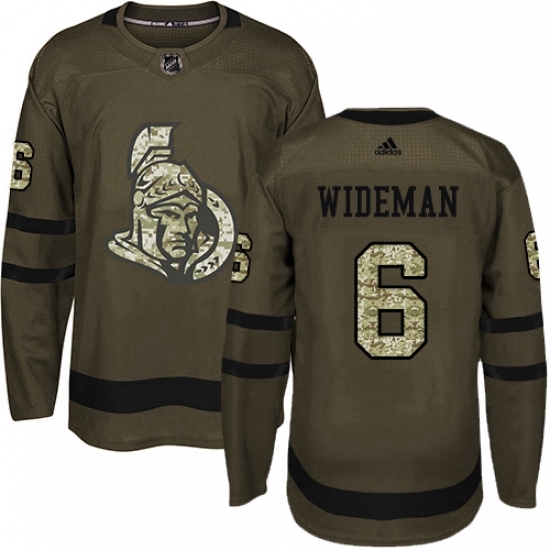 Mens Adidas Ottawa Senators 6 Chris Wideman Premier Green Salute to Service NHL Jersey Mens Adidas Ottawa Senators 6 Chris Wideman Premier Green Salute to Service NHL Jersey