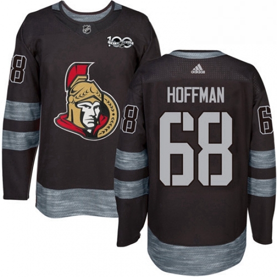 Mens Adidas Ottawa Senators 68 Mike Hoffman Authentic Black 1917 2017 100th Anniversary NHL Jersey Mens Adidas Ottawa Senators 68 Mike Hoffman Authentic Black 1917 2017 100th Anniversary NHL Jersey