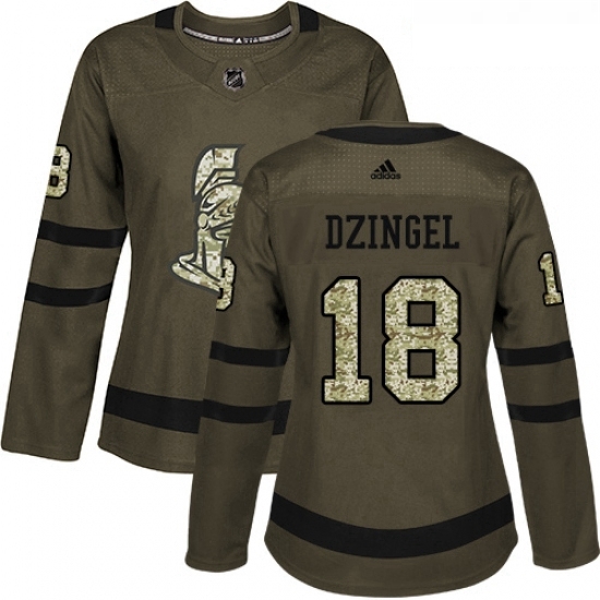 Womens Adidas Ottawa Senators 18 Ryan Dzingel Authentic Green Salute to Service NHL Jersey Womens Adidas Ottawa Senators 18 Ryan Dzingel Authentic Green Salute to Service NHL Jersey