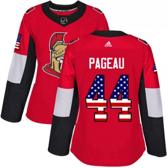Womens Adidas Ottawa Senators 44 Jean Gabriel Pageau Authentic Red USA Flag Fashion NHL Jersey Womens Adidas Ottawa Senators 44 Jean Gabriel Pageau Authentic Red USA Flag Fashion NHL Jersey