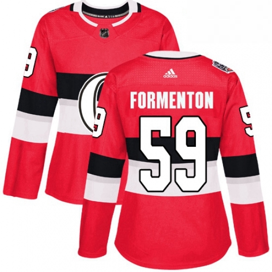 Womens Adidas Ottawa Senators 59 Alex Formenton Authentic Red 2017 100 Classic NHL Jersey Womens Adidas Ottawa Senators 59 Alex Formenton Authentic Red 2017 100 Classic NHL Jersey