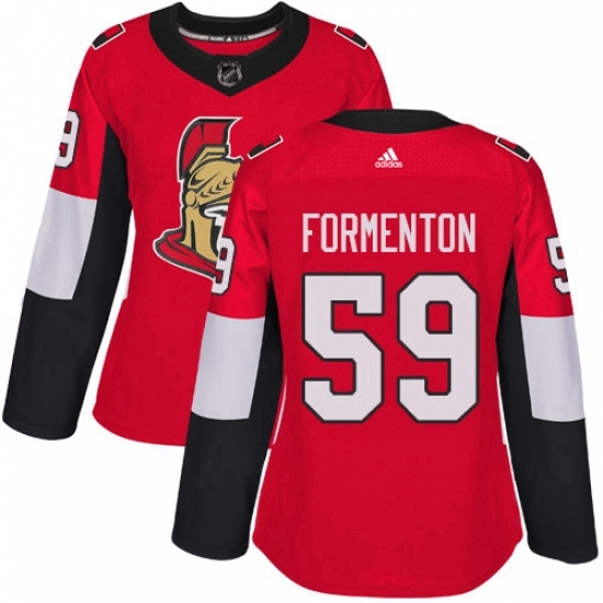Womens Adidas Ottawa Senators 59 Alex Formenton Authentic Red Home NHL Jersey Womens Adidas Ottawa Senators 59 Alex Formenton Authentic Red Home NHL Jersey