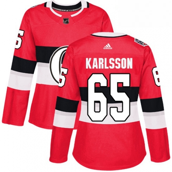 Womens Adidas Ottawa Senators 65 Erik Karlsson Authentic Red 2017 100 Classic NHL Jersey Womens Adidas Ottawa Senators 65 Erik Karlsson Authentic Red 2017 100 Classic NHL Jersey