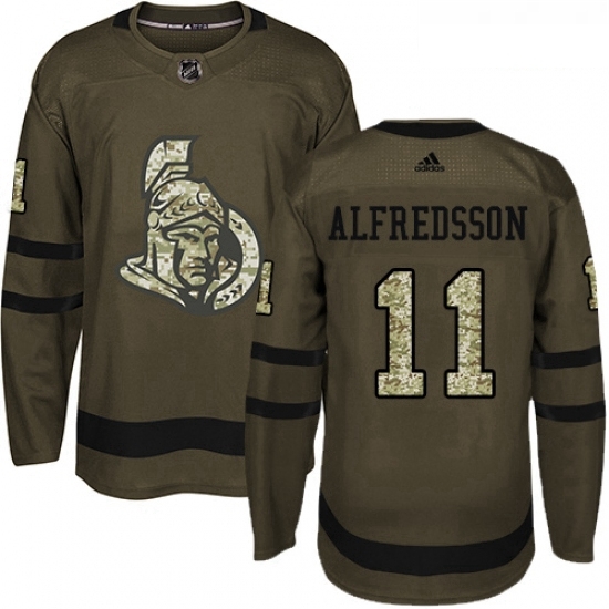 Youth Adidas Ottawa Senators 11 Daniel Alfredsson Premier Green Salute to Service NHL Jersey Youth Adidas Ottawa Senators 11 Daniel Alfredsson Premier Green Salute to Service NHL Jersey