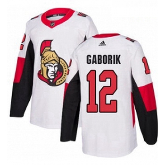 Youth Adidas Ottawa Senators 12 Marian Gaborik Authentic White Away NHL Jersey Youth Adidas Ottawa Senators 12 Marian Gaborik Authentic White Away NHL Jersey