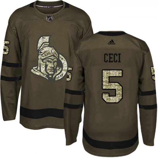 Youth Adidas Ottawa Senators 5 Cody Ceci Authentic Green Salute to Service NHL Jersey Youth Adidas Ottawa Senators 5 Cody Ceci Authentic Green Salute to Service NHL Jersey