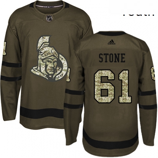 Youth Adidas Ottawa Senators 61 Mark Stone Authentic Green Salute to Service NHL Jersey Youth Adidas Ottawa Senators 61 Mark Stone Authentic Green Salute to Service NHL Jersey