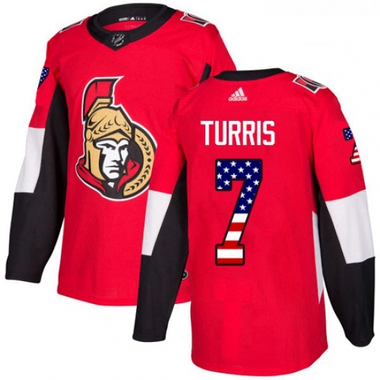 Youth Adidas Ottawa Senators 7 Kyle Turris Authentic Red USA Flag Fashion NHL Jersey Youth Adidas Ottawa Senators 7 Kyle Turris Authentic Red USA Flag Fashion NHL Jersey