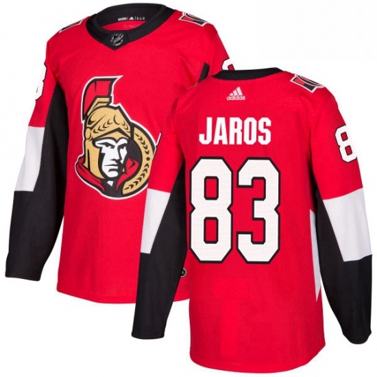 Youth Adidas Ottawa Senators 83 Christian Jaros Authentic Red Home NHL Jersey Youth Adidas Ottawa Senators 83 Christian Jaros Authentic Red Home NHL Jersey