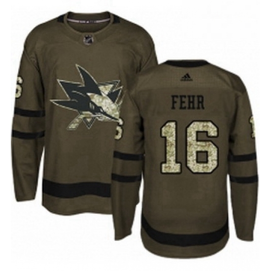 Mens Adidas San Jose Sharks 16 Eric Fehr Authentic Green Salute to Service NHL Jerse Mens Adidas San Jose Sharks 16 Eric Fehr Authentic Green Salute to Service NHL Jerse