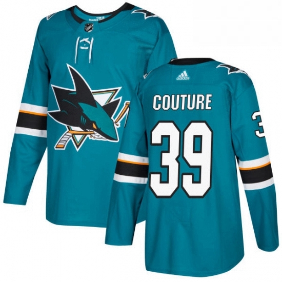Mens Adidas San Jose Sharks 39 Logan Couture Premier Teal Green Home NHL Jersey Mens Adidas San Jose Sharks 39 Logan Couture Premier Teal Green Home NHL Jersey