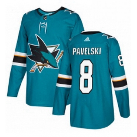 Mens Adidas San Jose Sharks 8 Joe Pavelski Premier Teal Green Home NHL Jersey Mens Adidas San Jose Sharks 8 Joe Pavelski Premier Teal Green Home NHL Jersey