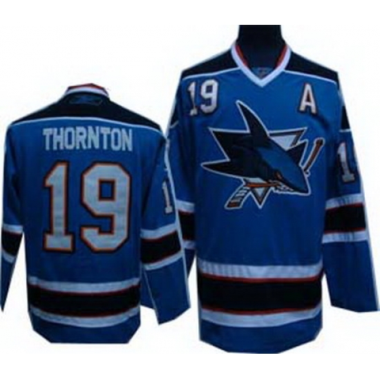 San Jose Sharks 19 blue sharks San Jose Sharks 19 blue sharks