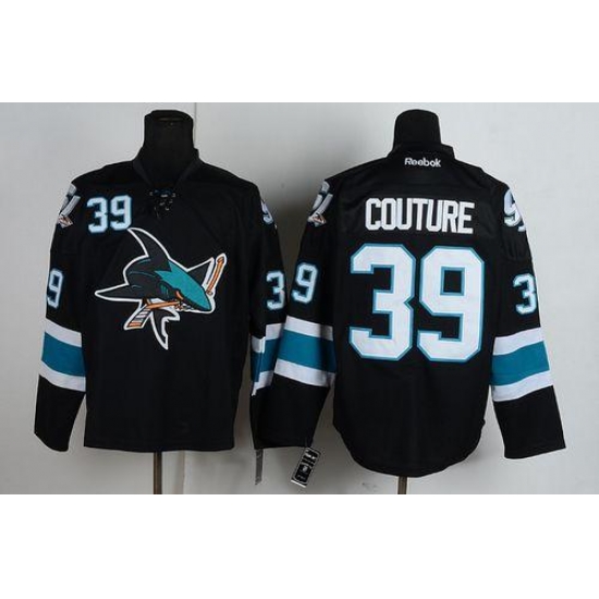 Sharks #39 Logan Couture Black Stitched NHL Jersey Sharks #39 Logan Couture Black Stitched NHL Jersey