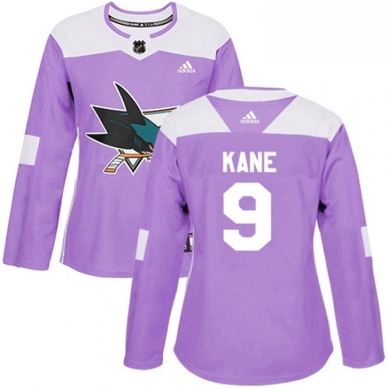 Womens Adidas San Jose Sharks 9 Evander Kane Authentic Purple Fights Cancer Practice NHL Jersey Womens Adidas San Jose Sharks 9 Evander Kane Authentic Purple Fights Cancer Practice NHL Jersey