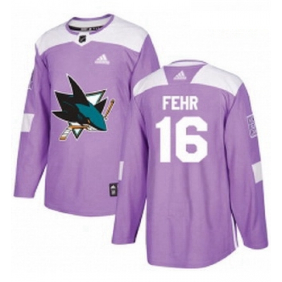 Youth Adidas San Jose Sharks 16 Eric Fehr Authentic Purple Fights Cancer Practice NHL Jerse Youth Adidas San Jose Sharks 16 Eric Fehr Authentic Purple Fights Cancer Practice NHL Jerse