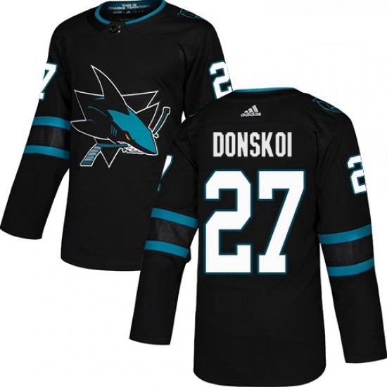 Youth Adidas San Jose Sharks 27 Joonas Donskoi Premier Black Alternate NHL Jersey Youth Adidas San Jose Sharks 27 Joonas Donskoi Premier Black Alternate NHL Jersey