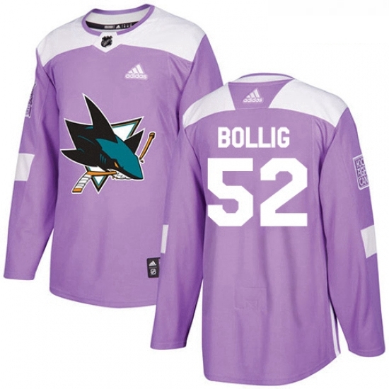 Youth Adidas San Jose Sharks 52 Brandon Bollig Authentic Purple Fights Cancer Practice NHL Jersey Youth Adidas San Jose Sharks 52 Brandon Bollig Authentic Purple Fights Cancer Practice NHL Jersey