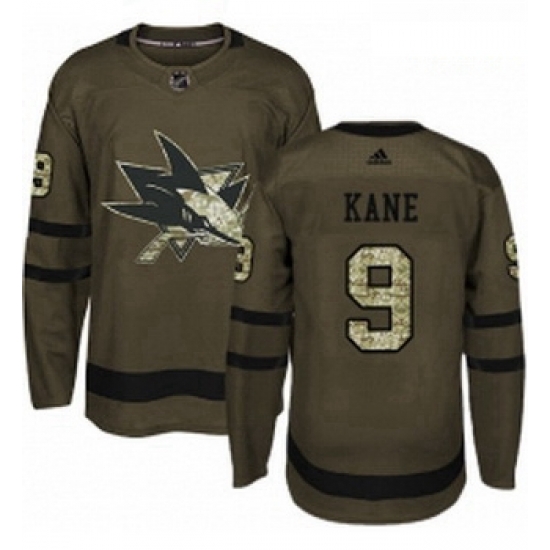 Youth Adidas San Jose Sharks 9 Evander Kane Authentic Green Salute to Service NHL Jerse Youth Adidas San Jose Sharks 9 Evander Kane Authentic Green Salute to Service NHL Jerse