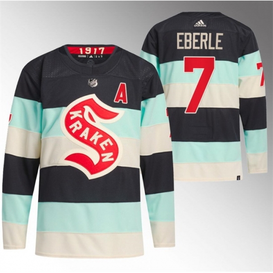 Men Seattle Kraken 7 Jordan Eberle 2024 Deep Sea Blue Winter Classic Stitched Jersey Men Seattle Kraken 7 Jordan Eberle 2024 Deep Sea Blue Winter Classic Stitched Jersey
