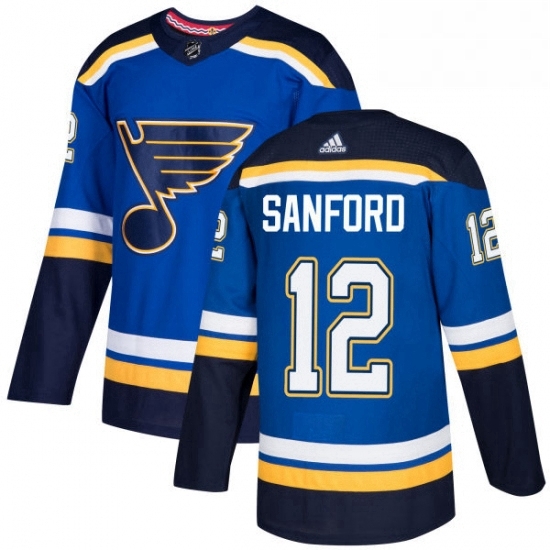 Mens Adidas St Louis Blues 12 Zach Sanford Authentic Royal Blue Home NHL Jersey Mens Adidas St Louis Blues 12 Zach Sanford Authentic Royal Blue Home NHL Jersey