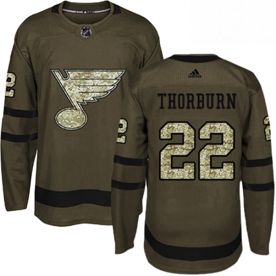Mens Adidas St Louis Blues 22 Chris Thorburn Authentic Green Salute to Service NHL Jersey Mens Adidas St Louis Blues 22 Chris Thorburn Authentic Green Salute to Service NHL Jersey