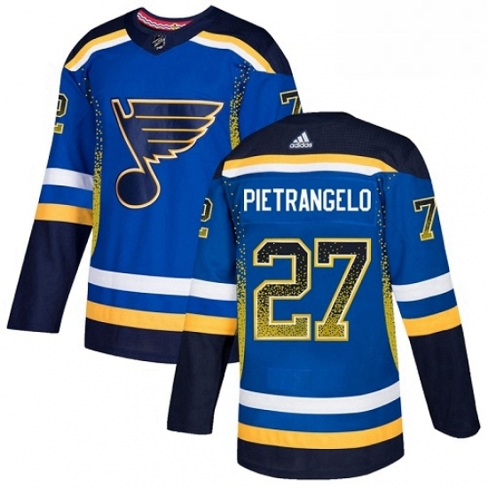 Mens Adidas St Louis Blues 27 Alex Pietrangelo Authentic Blue Drift Fashion NHL Jersey Mens Adidas St Louis Blues 27 Alex Pietrangelo Authentic Blue Drift Fashion NHL Jersey