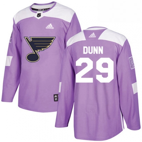 Mens Adidas St Louis Blues 29 Vince Dunn Authentic Purple Fights Cancer Practice NHL Jersey Mens Adidas St Louis Blues 29 Vince Dunn Authentic Purple Fights Cancer Practice NHL Jersey