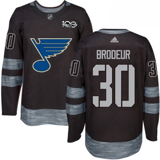 Mens Adidas St Louis Blues 30 Martin Brodeur Authentic Black 1917 2017 100th Anniversary NHL Jersey Mens Adidas St Louis Blues 30 Martin Brodeur Authentic Black 1917 2017 100th Anniversary NHL Jersey