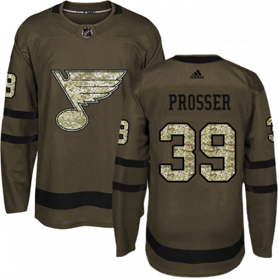 Mens Adidas St Louis Blues 39 Nate Prosser Authentic Green Salute to Service NHL Jersey Mens Adidas St Louis Blues 39 Nate Prosser Authentic Green Salute to Service NHL Jersey