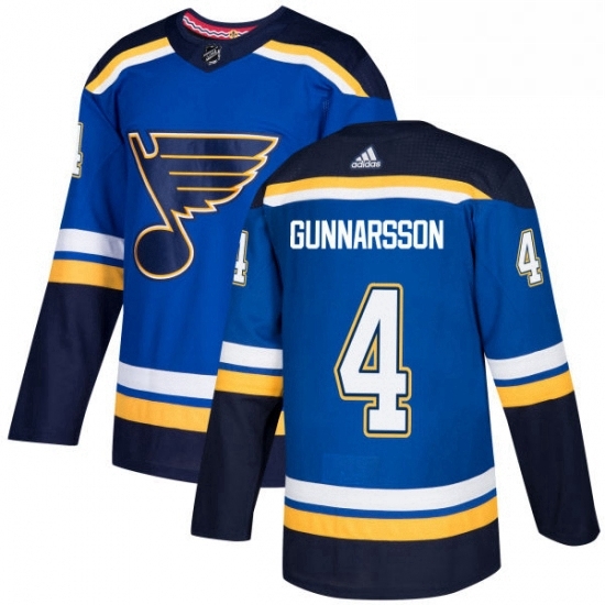 Mens Adidas St Louis Blues 4 Carl Gunnarsson Authentic Royal Blue Home NHL Jersey Mens Adidas St Louis Blues 4 Carl Gunnarsson Authentic Royal Blue Home NHL Jersey