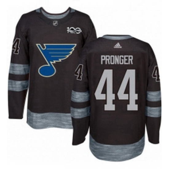 Mens Adidas St Louis Blues 44 Chris Pronger Authentic Black 1917 2017 100th Anniversary NHL Jersey Mens Adidas St Louis Blues 44 Chris Pronger Authentic Black 1917 2017 100th Anniversary NHL Jersey