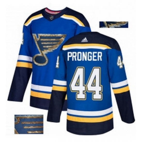 Mens Adidas St Louis Blues 44 Chris Pronger Authentic Royal Blue Fashion Gold NHL Jersey Mens Adidas St Louis Blues 44 Chris Pronger Authentic Royal Blue Fashion Gold NHL Jersey