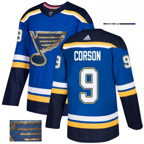 Mens Adidas St Louis Blues 9 Shayne Corson Authentic Royal Blue Fashion Gold NHL Jersey Mens Adidas St Louis Blues 9 Shayne Corson Authentic Royal Blue Fashion Gold NHL Jersey