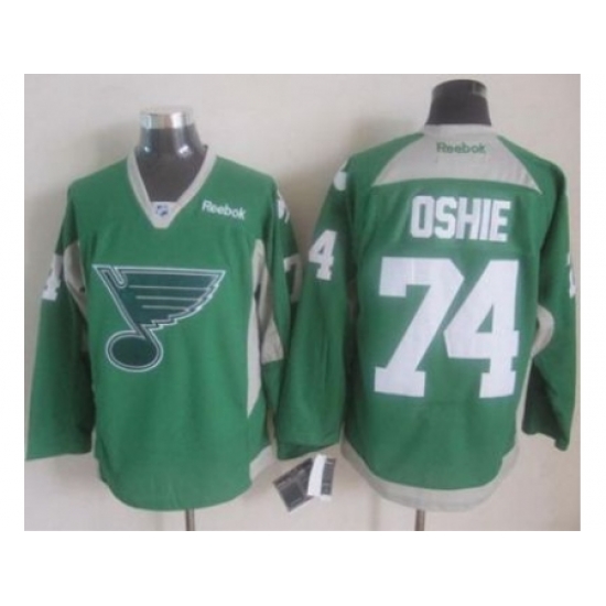 St.Louis Blues #74 T.J Oshie Green Practice Stitched NHL Jersey St.Louis Blues #74 T.J Oshie Green Practice Stitched NHL Jersey