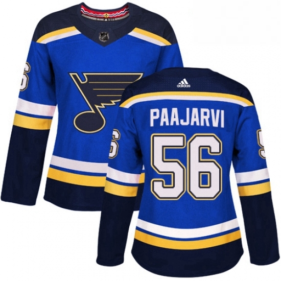 Womens Adidas St Louis Blues 56 Magnus Paajarvi Premier Royal Blue Home NHL Jersey Womens Adidas St Louis Blues 56 Magnus Paajarvi Premier Royal Blue Home NHL Jersey