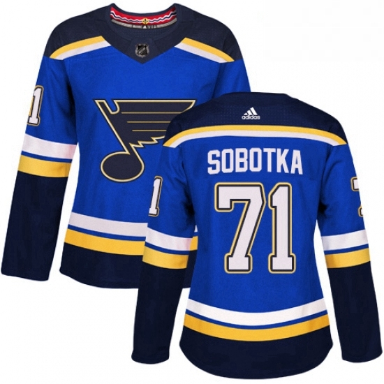 Womens Adidas St Louis Blues 71 Vladimir Sobotka Authentic Royal Blue Home NHL Jersey Womens Adidas St Louis Blues 71 Vladimir Sobotka Authentic Royal Blue Home NHL Jersey
