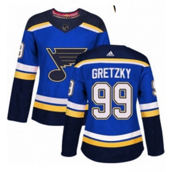 Womens Adidas St Louis Blues 99 Wayne Gretzky Premier Royal Blue Home NHL Jersey Womens Adidas St Louis Blues 99 Wayne Gretzky Premier Royal Blue Home NHL Jersey