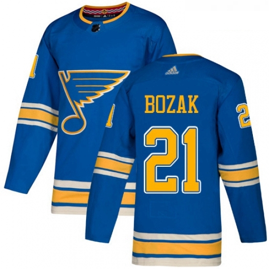 Youth Adidas St Louis Blues 21 Tyler Bozak Authentic Navy Blue Alternate NHL Jersey Youth Adidas St Louis Blues 21 Tyler Bozak Authentic Navy Blue Alternate NHL Jersey