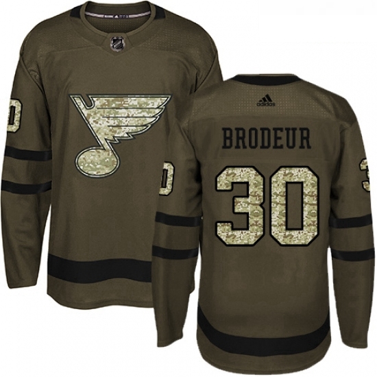 Youth Adidas St Louis Blues 30 Martin Brodeur Premier Green Salute to Service NHL Jersey Youth Adidas St Louis Blues 30 Martin Brodeur Premier Green Salute to Service NHL Jersey