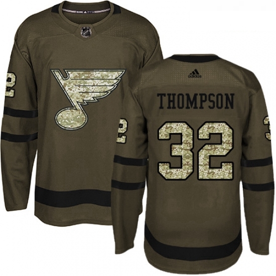 Youth Adidas St Louis Blues 32 Tage Thompson Authentic Green Salute to Service NHL Jersey Youth Adidas St Louis Blues 32 Tage Thompson Authentic Green Salute to Service NHL Jersey