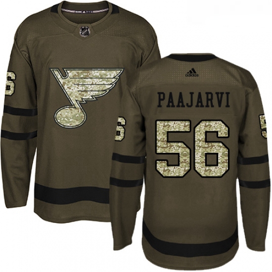 Youth Adidas St Louis Blues 56 Magnus Paajarvi Premier Green Salute to Service NHL Jersey Youth Adidas St Louis Blues 56 Magnus Paajarvi Premier Green Salute to Service NHL Jersey