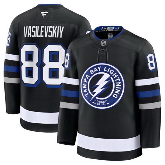 Men Tampa Bay Lightning Active Player Custom Black 2024 25 Alternate Stitched Hockey Jersey Men Tampa Bay Lightning Active Player Custom Black 2024 25 Alternate Stitched Hockey Jersey