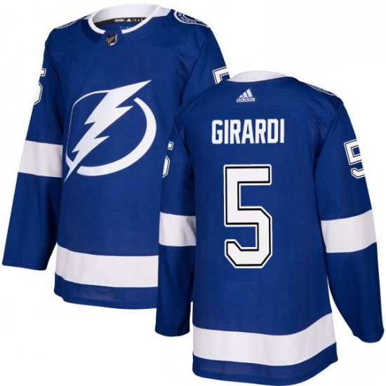 Mens Adidas Tampa Bay Lightning 5 Dan Girardi Authentic Royal Blue Home NHL Jersey Mens Adidas Tampa Bay Lightning 5 Dan Girardi Authentic Royal Blue Home NHL Jersey